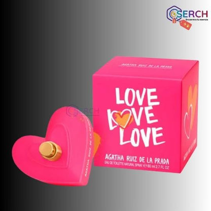AGATHA RUIZ DE LA PRADA - LOVE LOVE LOVE EDT WOMAN - 2.8 oz (80 ml)