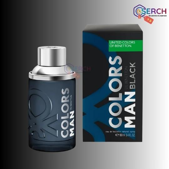 BENETTON - COLORS MAN BLACK EDT MEN - 3.4 oz (100 ml)