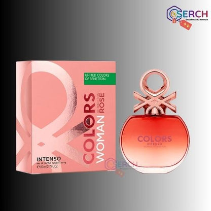 BENETTON - COLORS WOMAN ROSE INTENSO EDP WOMAN - 2.7 oz (80 ml)