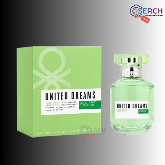 BENETTON - UNITED DREAMS LIVE FREE EDT WOMAN - 2.8 oz (80 ml)