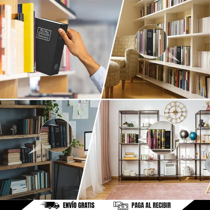 SecureBook Pro - Caja fuerte disfrazada de libro. ¡Parece un diccionario real!