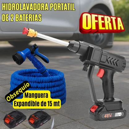 Hidrolavadora Portatil Inalambrica  - Potencia profesional, limpieza sin cables y máxima comodidad