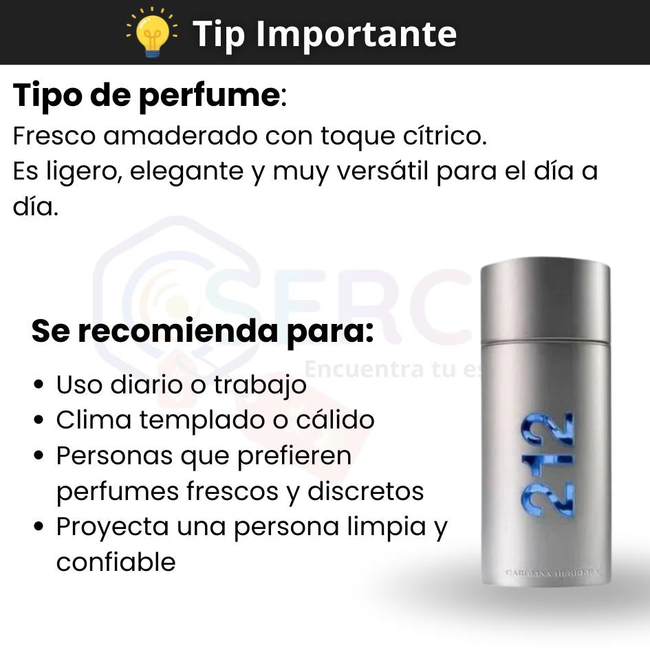 CAROLINA HERRERA - 212 MEN NYC EDT - 3.4oz (100 ml)