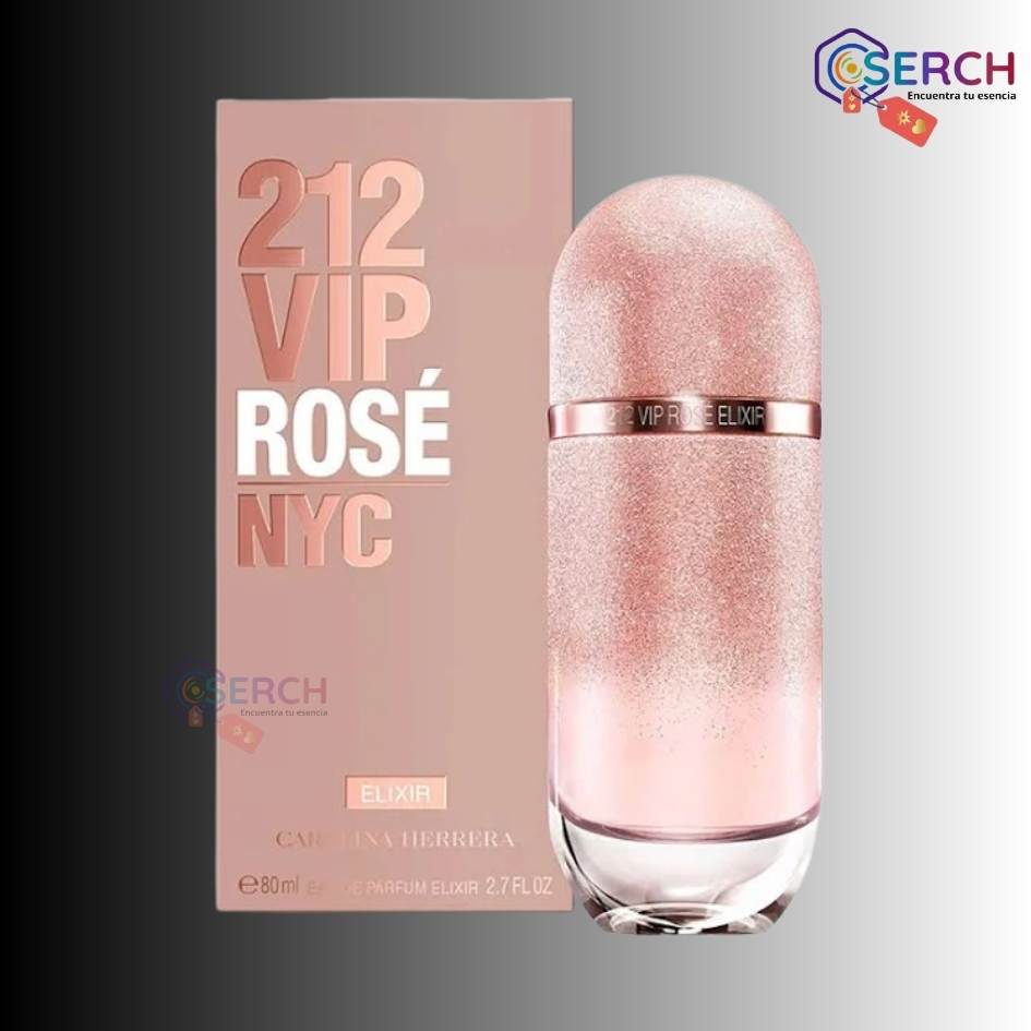 CAROLINA HERRERA - 212 VIP ROSE ELIXIR EDP WOMAN - 2.7oz (80 ml)