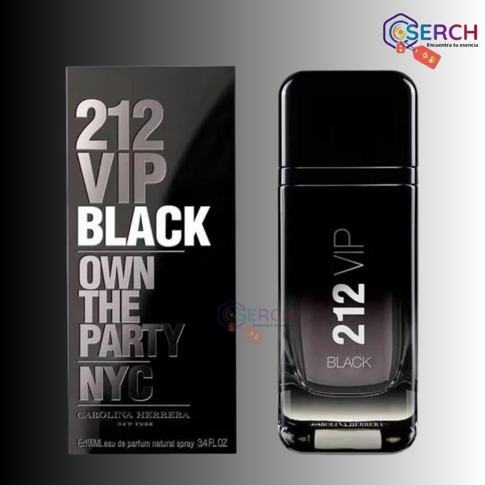 CAROLINA HERRERA - 212 VIP BLACK EDP MEN 3.4oz (100 ml)
