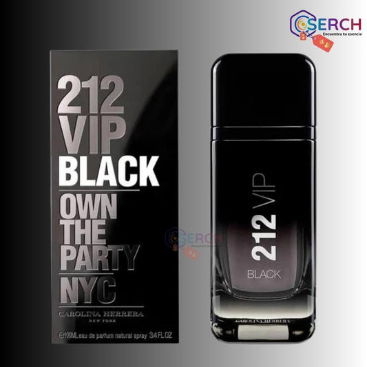 CAROLINA HERRERA - 212 VIP BLACK EDP MEN 3.4oz (100 ml)