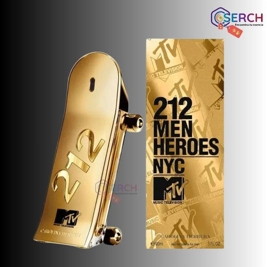 CAROLINA HERRERA – 212 MEN HEROES MTV EDT -  3oz (100 ml)
