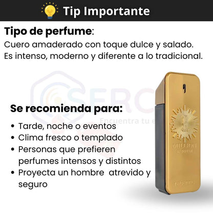 PACO RABANNE - 1 MILLION PARFUM MEN - 3.4oz (100 ml)