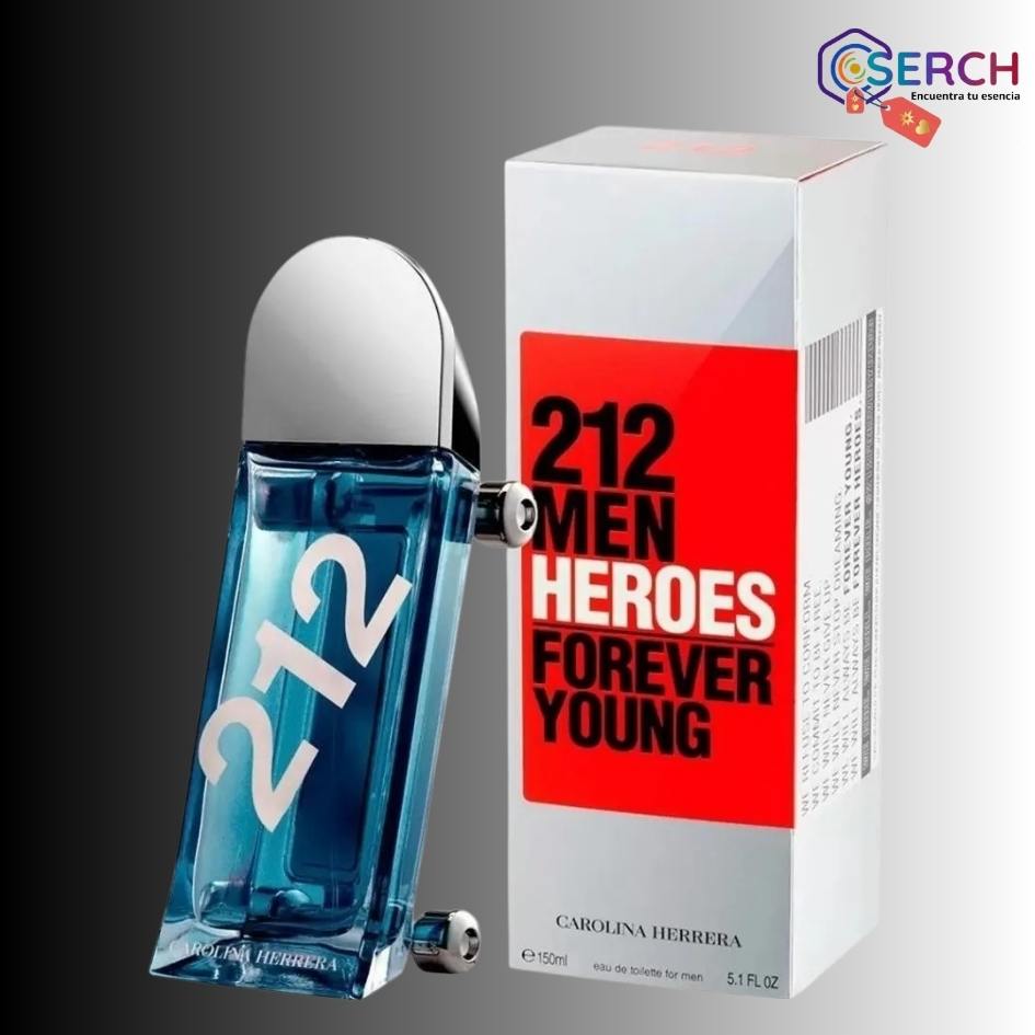 CAROLINA HERRERA - 212 HEROES EDT MEN - 5.0oz - 150ml