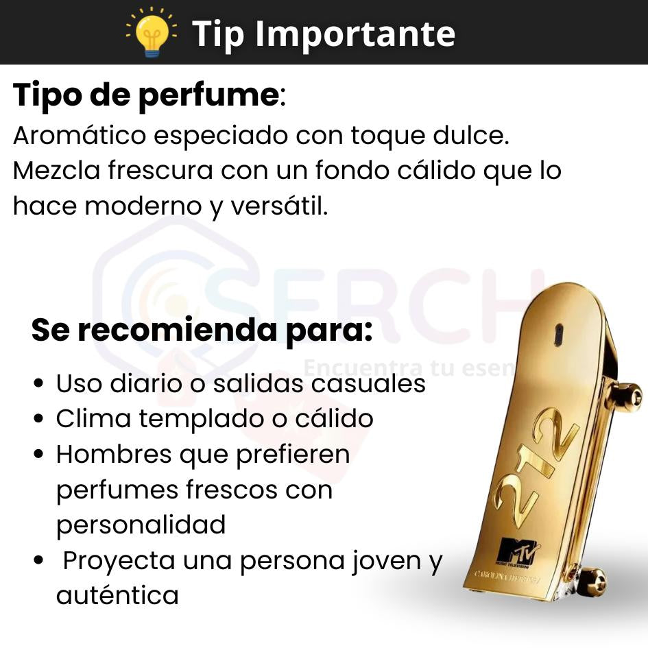 CAROLINA HERRERA – 212 MEN HEROES MTV EDT -  3oz (100 ml)
