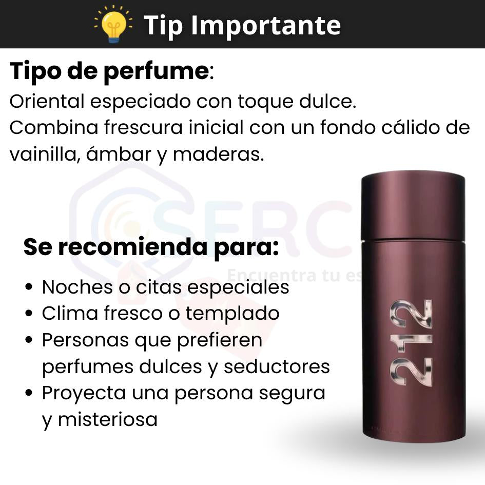CAROLINA HERRERA – 212 MEN SEXY EDT - 3.4 oz (100 ml)