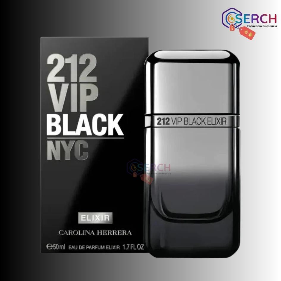 CAROLINA HERRERA – 212 VIP BLACK ELIXIR EDP MEN - 3.4 oz (100 ml)