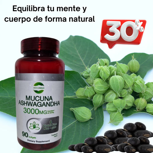 Mucuna - Ashwagandha - Suplemento Dietario