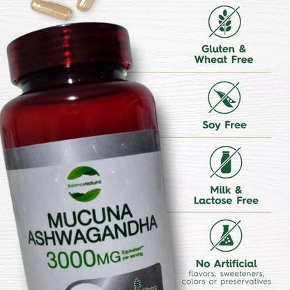 Mucuna - Ashwagandha - Suplemento Dietario