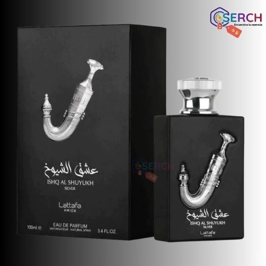 LATTAFA - ISHQ AL SHUYUKH SILVER EDP UNISEX - 3.4 oz (100 ml)