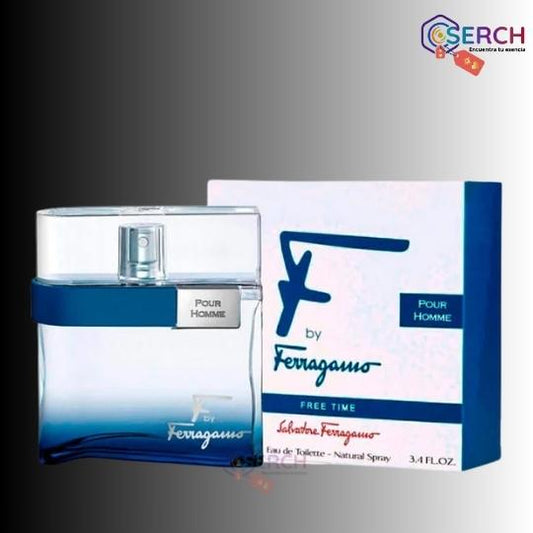 SALVATORE FERRAGAMO - F FREE TIME EDT MEN - 3.4 oz (100 ml)