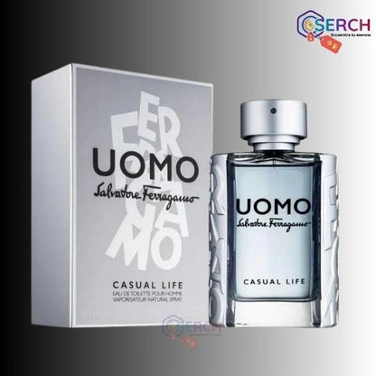 SALVATORE FERRAGAMO - UOMO CASUAL LIFE EDT MEN - 3.4 oz (100 ml)