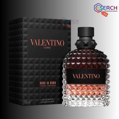VALENTINO - UOMO BORN IN ROMA CORAL FANTASY EDT MEN - 3.4 oz (100 ml)