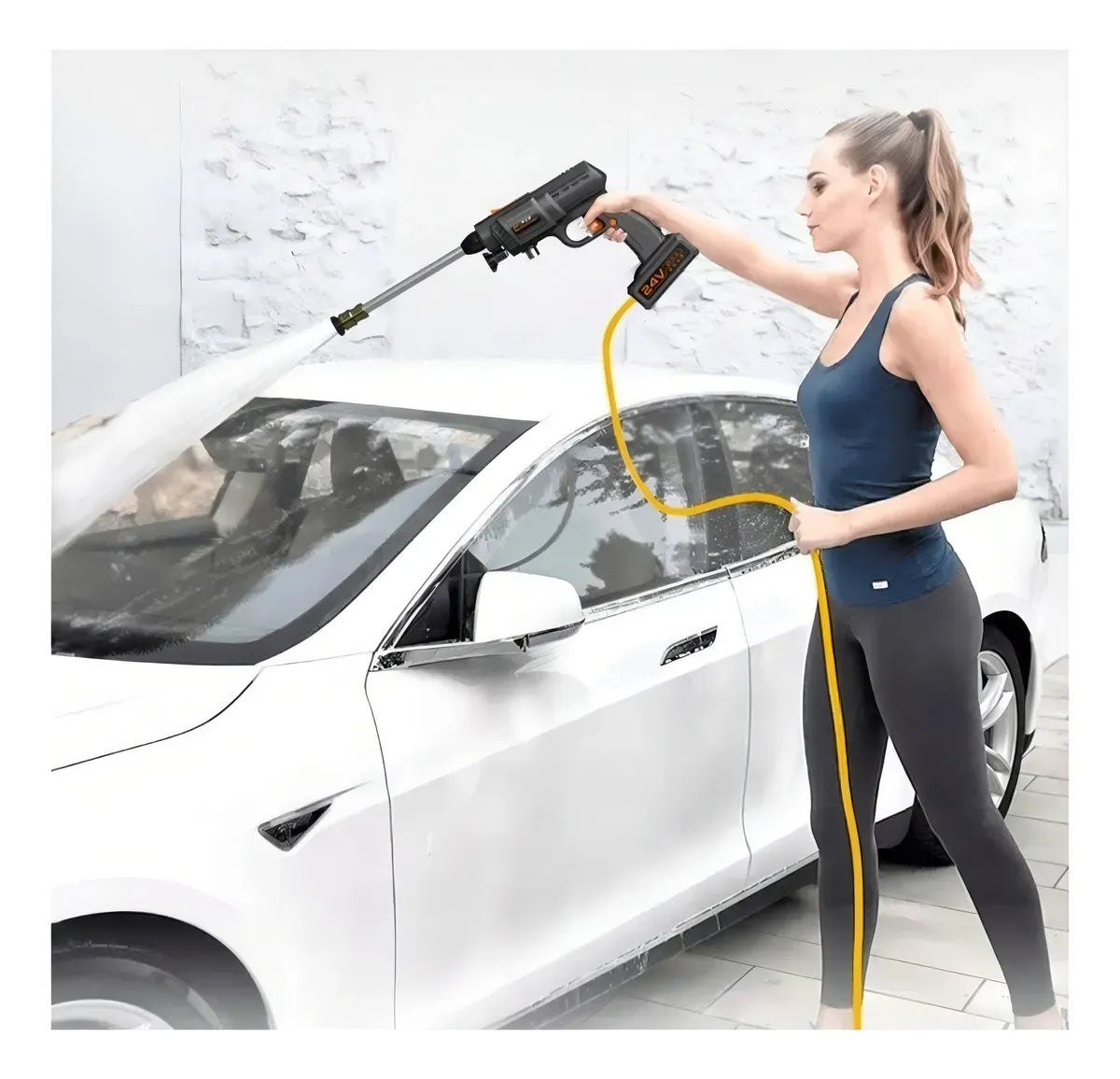 Hidrolavadora Portatil Inalambrica  - Potencia profesional, limpieza sin cables y máxima comodidad